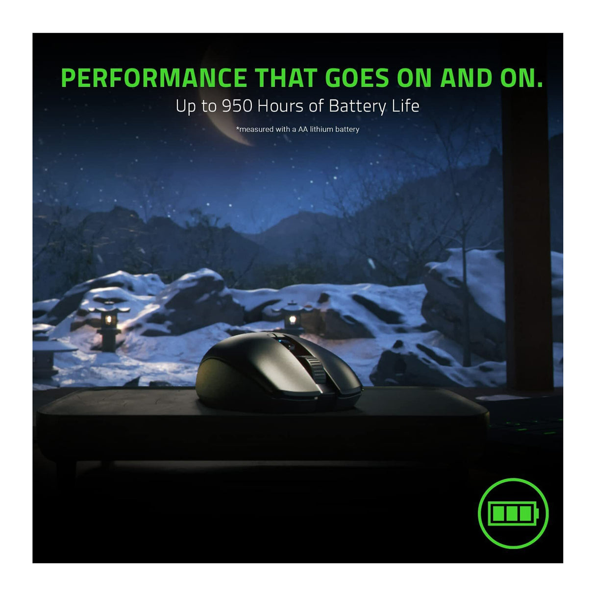 Razer Orochi V2 Ultra Lightweight Design 2 Wireless Modes Long Battery Life Gaming Mouse (Black)