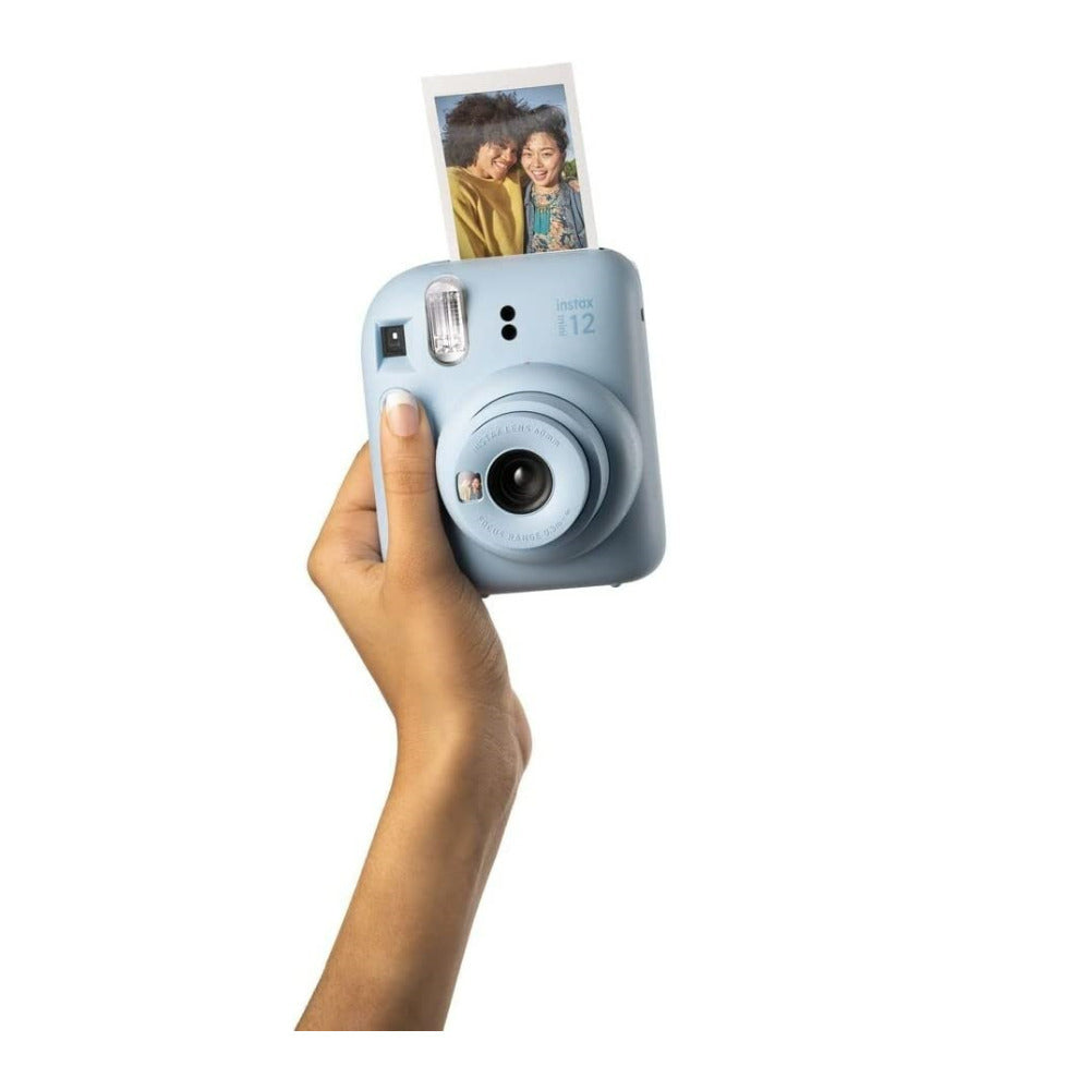 Fujifilm Instax Mini 12 Easy-To-Use Instant Camera with Flash and Close-Up Mode (Pastel Blue)
