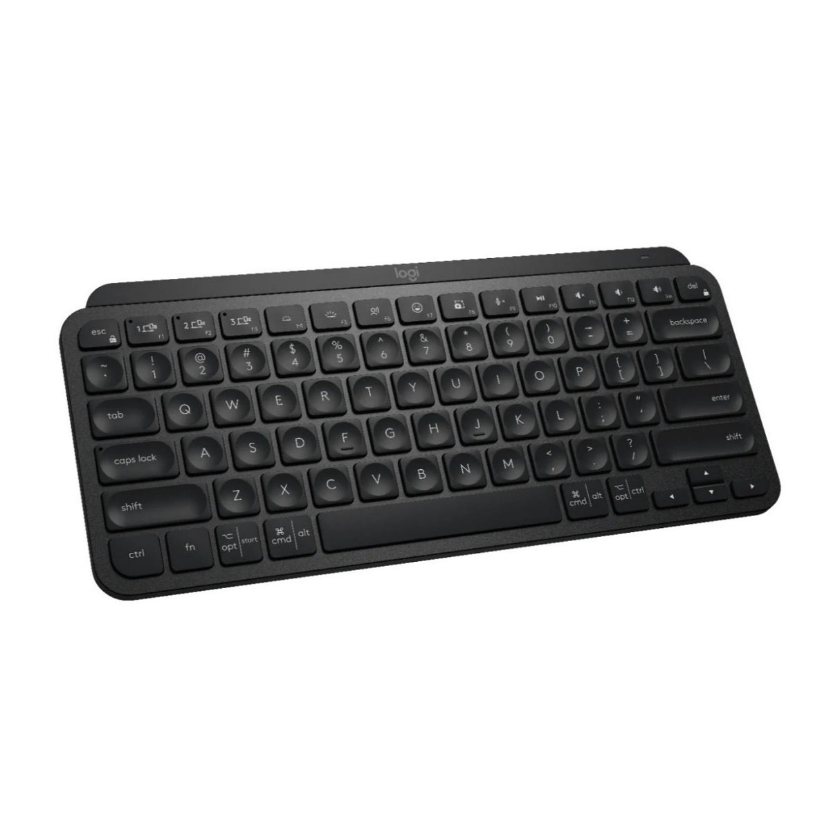 Logitech MX Keys Mini Minimalist Wireless Illuminated Keyboard (Black) w/Bluetooth Mouse & Palm Rest