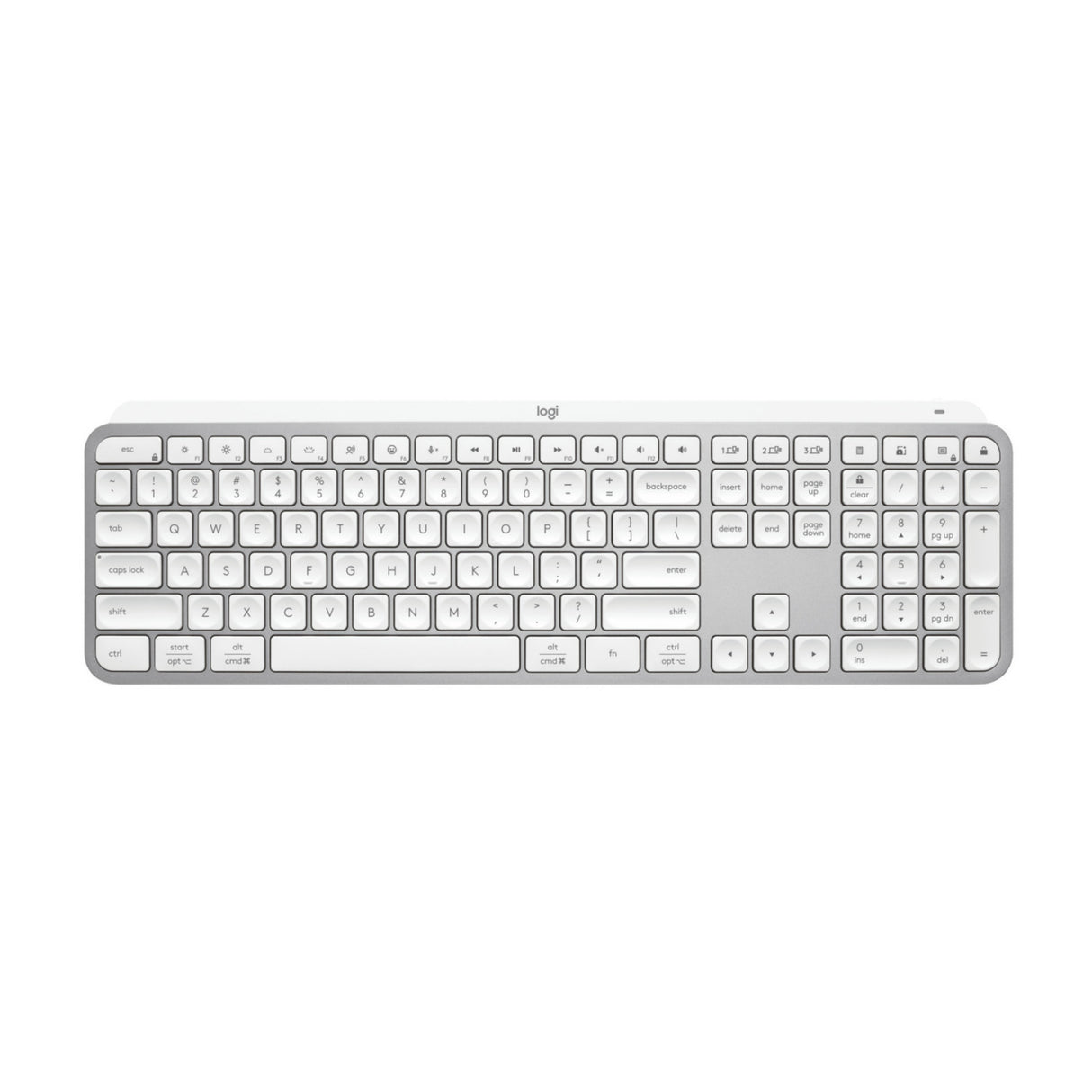Logitech MX Keys S Wireless Keyboard with Smart Actions Shortcuts (Gray) w/Mac Wireless Mouse Bundle
