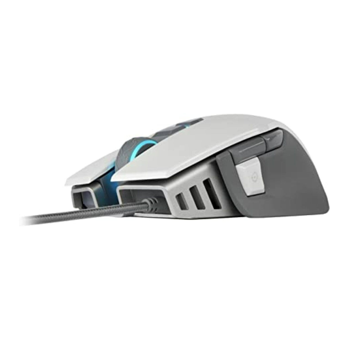 Corsair M65 RGB Elite 18,000 DPI Optical Sensor Fully Programmable Buttons Gaming Mouse (White)