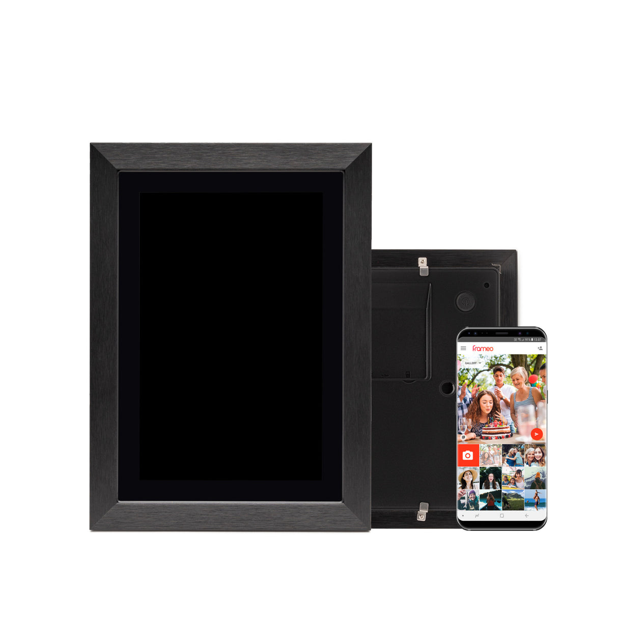 Koah Smart Wi-Fi 10.1" Digital Photo Frame with FRAMEO, (8GB, Black Wood)