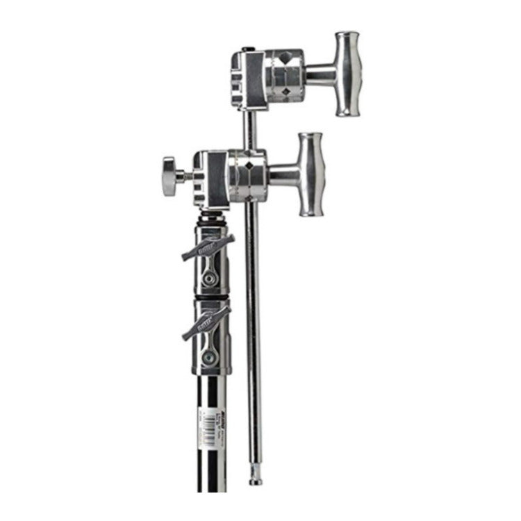 Kupo 20-Inch Master C-Stand with Turtle Base Kit (2.5-Inch Grip Head and 20-Inch Grip Arm, Silver)