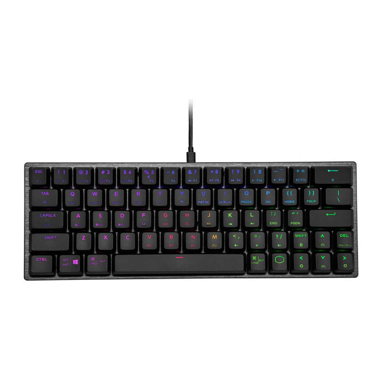Cooler Master SK620 Wired Mechanical Low Profile Gaming Keyboard with Blue Switches (Space Gray)