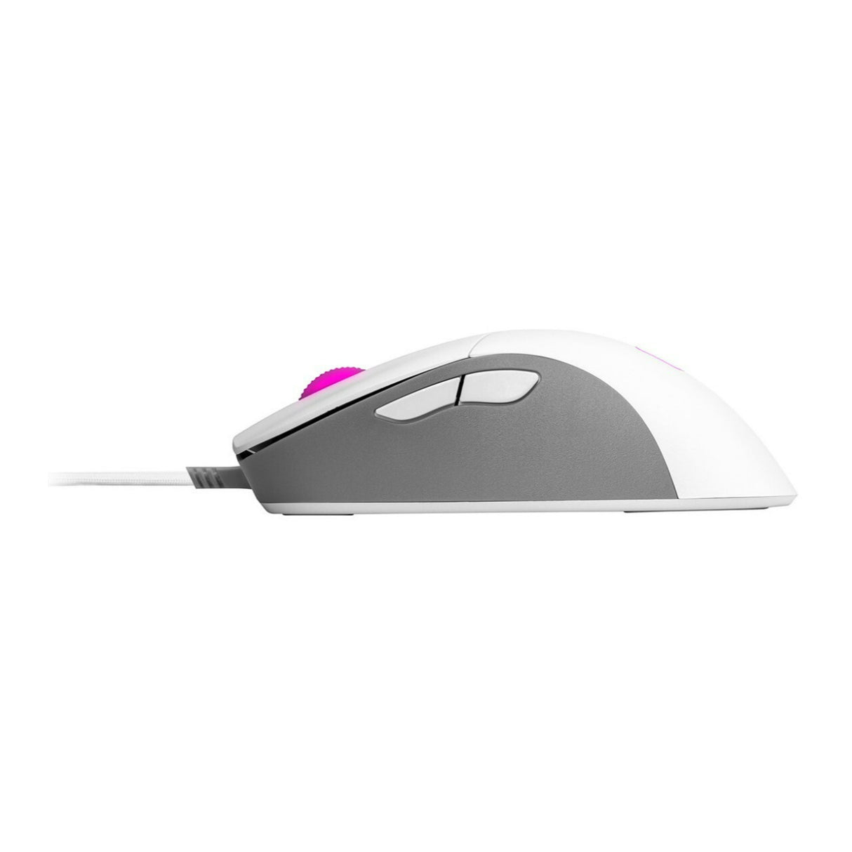 Cooler Master MM730 Ergonomic Design Gaming Mouse with 16,000 DPI Sensor, PTFE Feet (White)