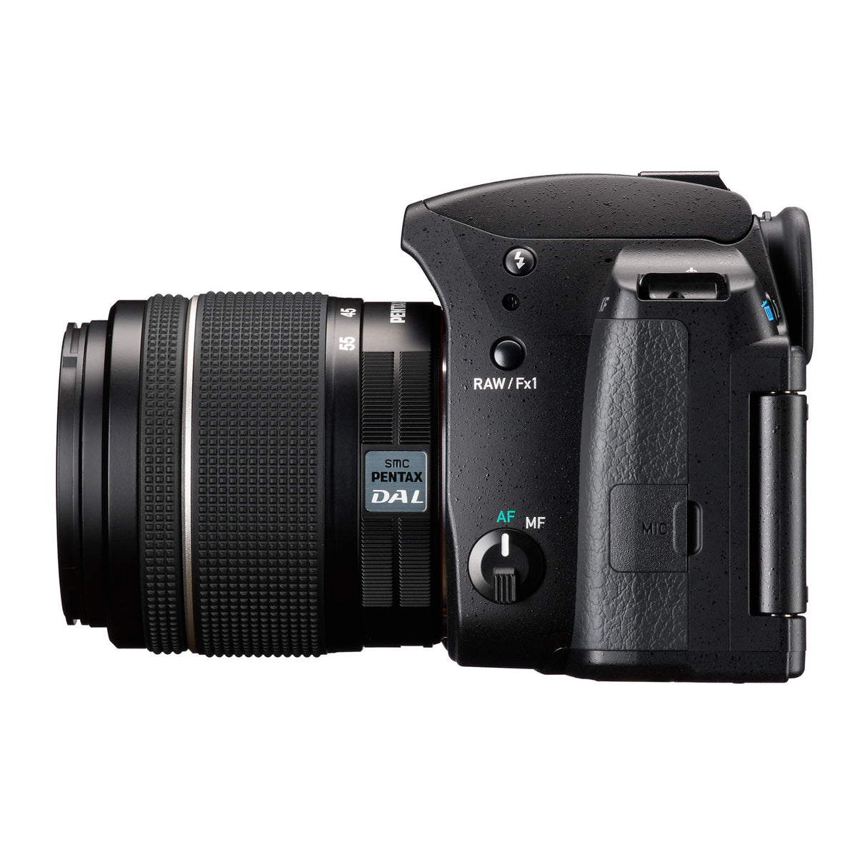 Pentax KF DSLR Camera (Black) and 18-55mm F3.5-5.6 AL WR Lens, Accessory Kit, Software, Memory Card