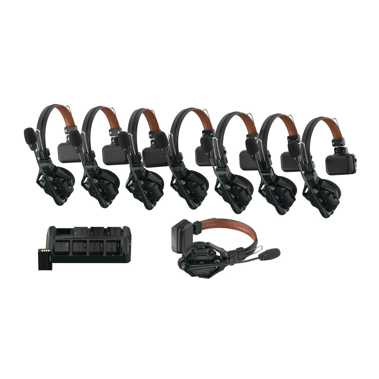Hollyland Solidcom C1 Pro-8S 1100-Feet Wireless Intercom System with 8 Headsets
