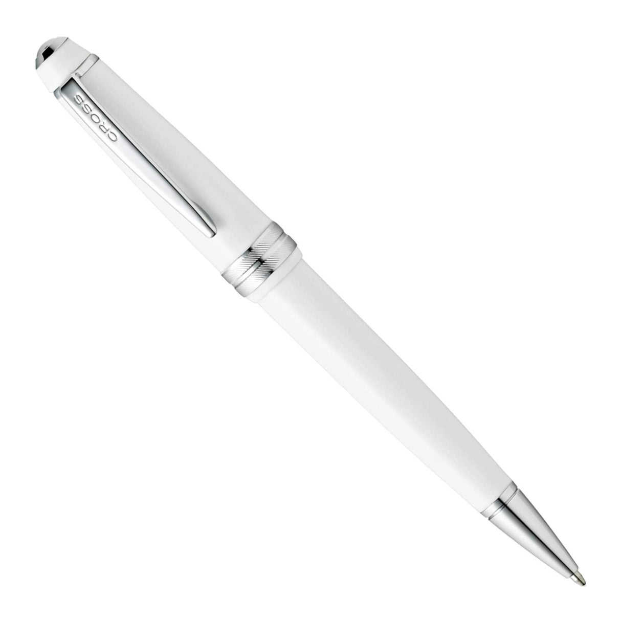 Cross Bailey Light Polished Resin Refillable Medium Ballpoint Pen with Gift Box (Glossy White)