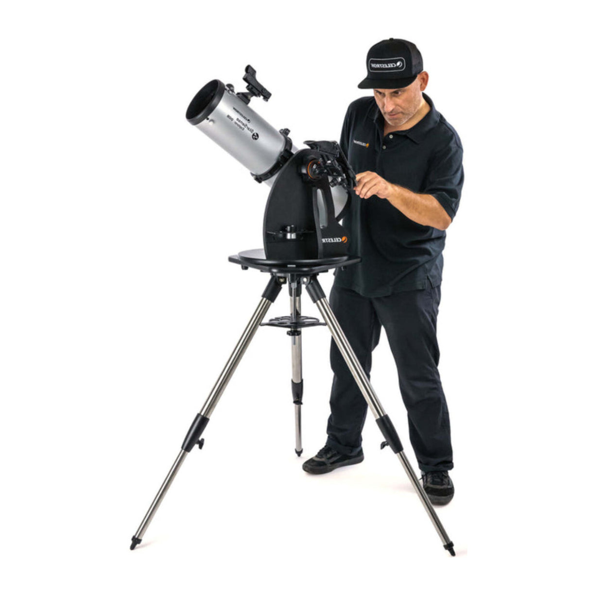 Celestron All-Metal Height-Adjustable Tripod for Starsense Explorer Tabletop Dobsonian Telescopes