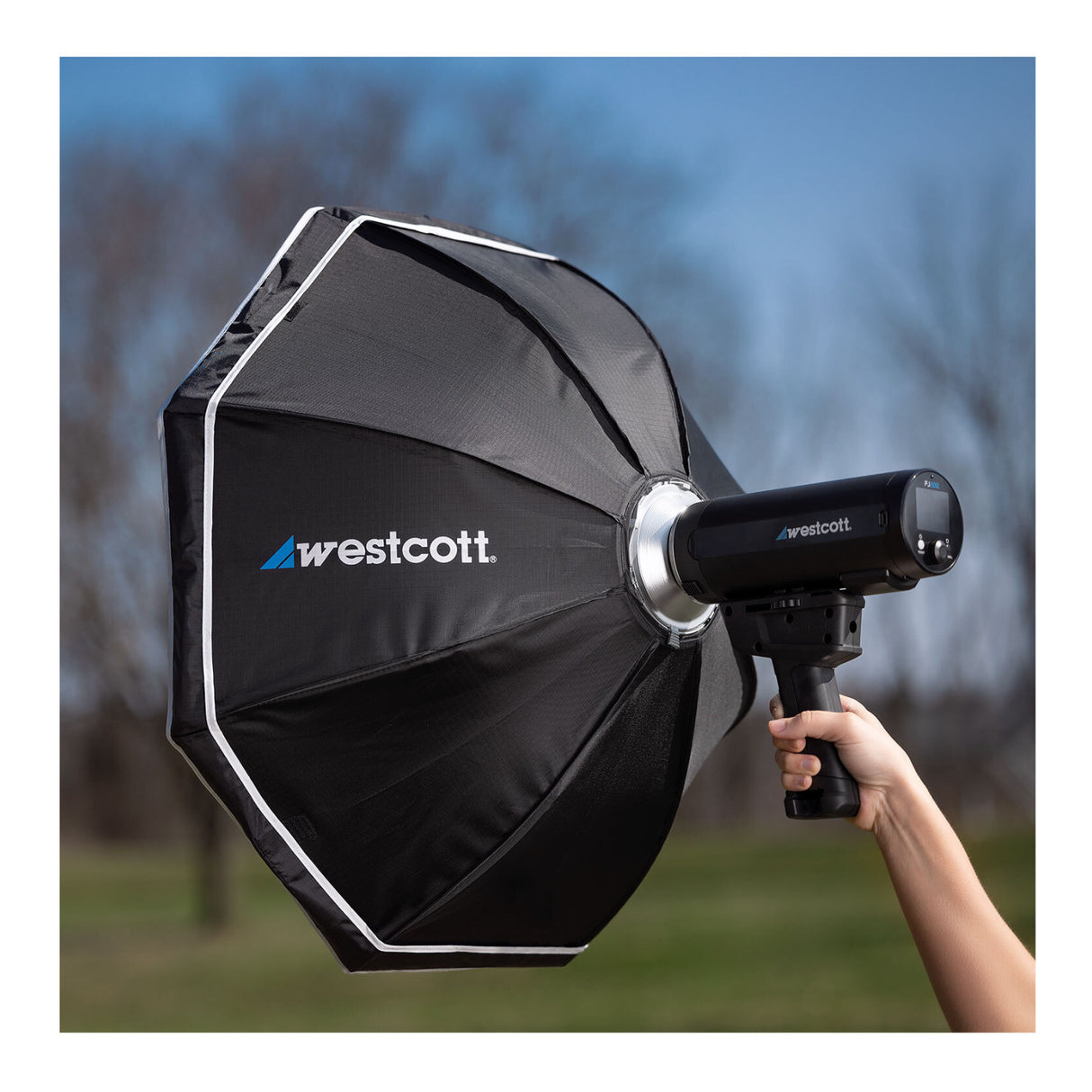 Westcott FJ80 II Universal Touchscreen Speedlight with Adapter for Sony w/ProGrip 2 Handheld Mount