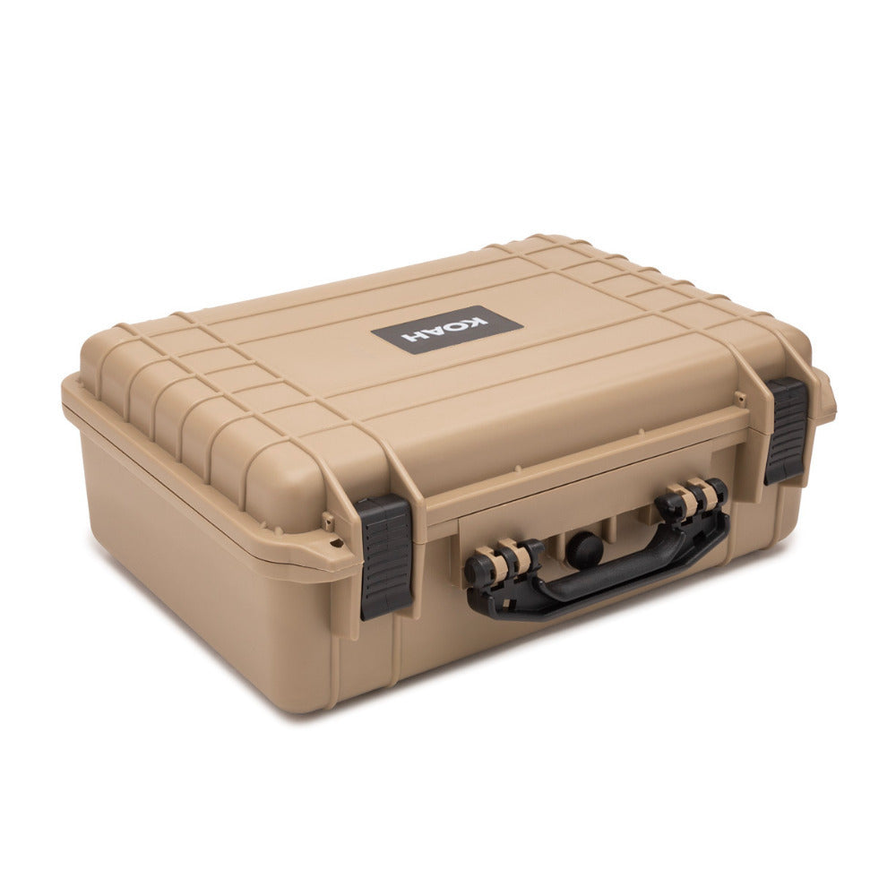 Koah Weatherproof Hard Case with Customizable Foam (18 x 14 x 7 Inch) - Tan (2-Pack)
