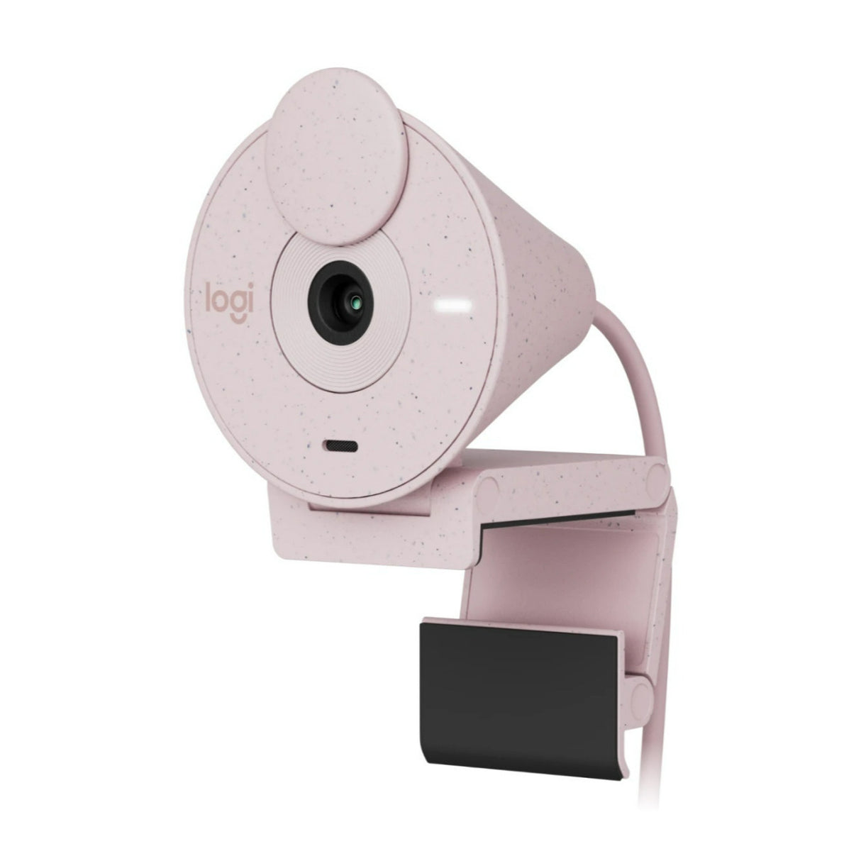 Logitech Brio 300 Rose - High-Definition Webcam with Desktop Anti-Slip Matt