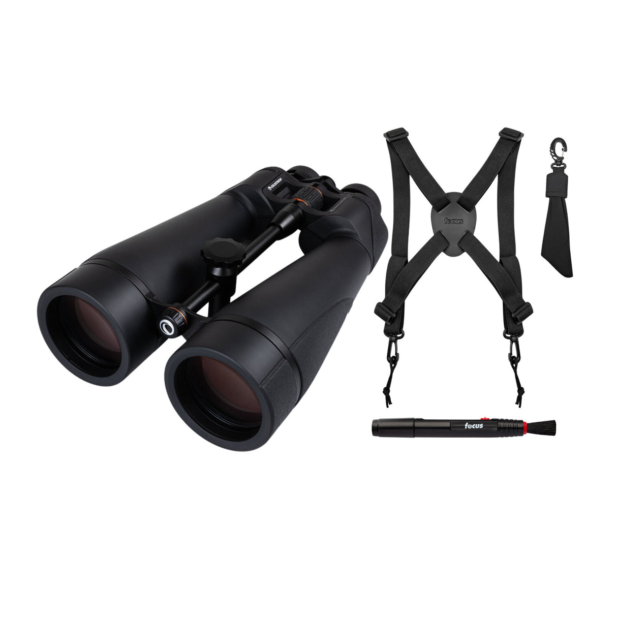 Celestron Skymaster Pro ED 20 x 80mm Multi-Coated Binoculars Harness Bundle