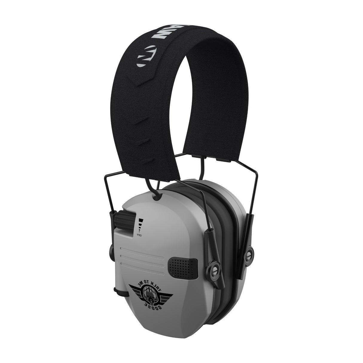 Walkers Razor Slim Electric Earmuffs with Speakers (Talk To Me Goose Gray)