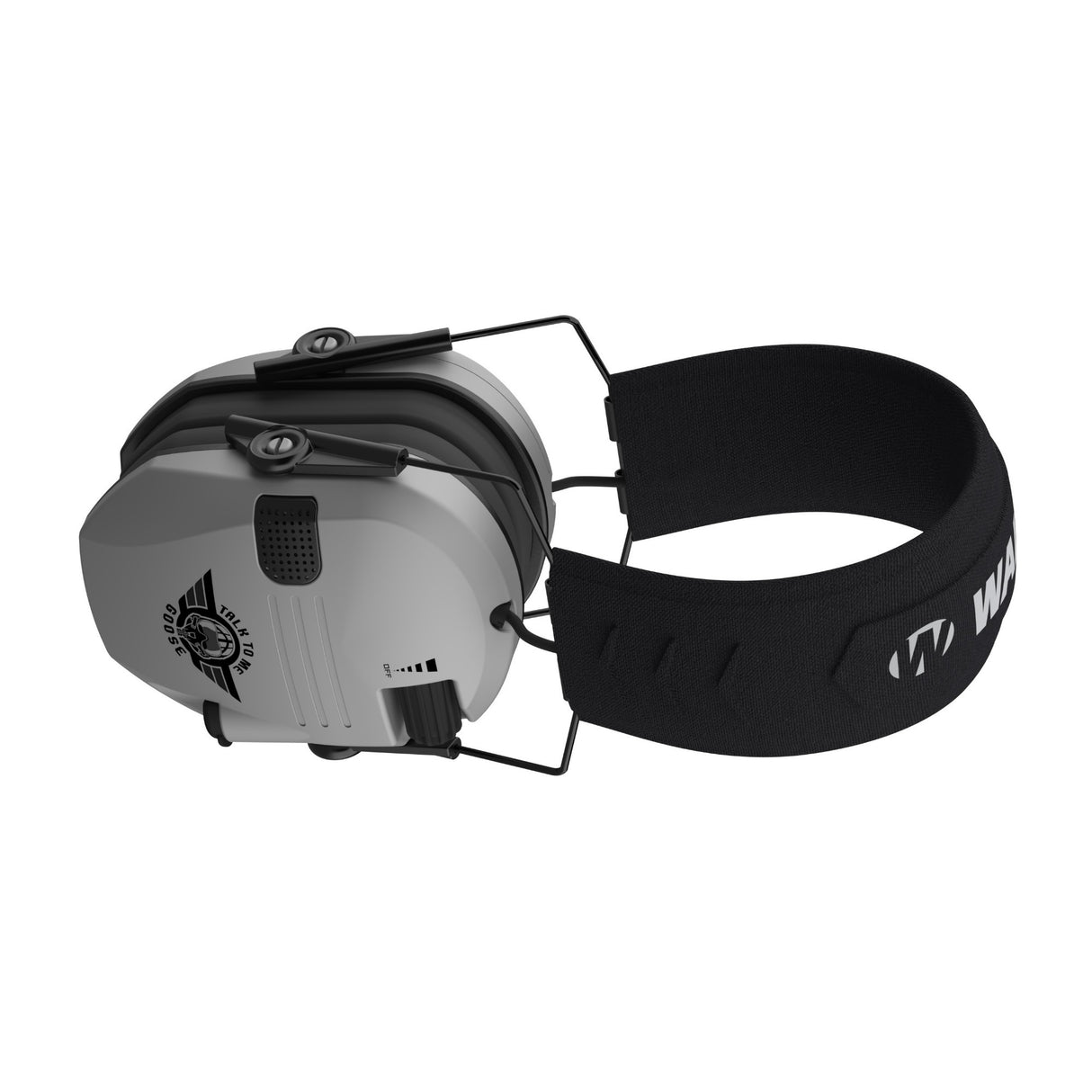 Walkers Razor Slim Electric Earmuffs with Speakers (Talk To Me Goose Gray)