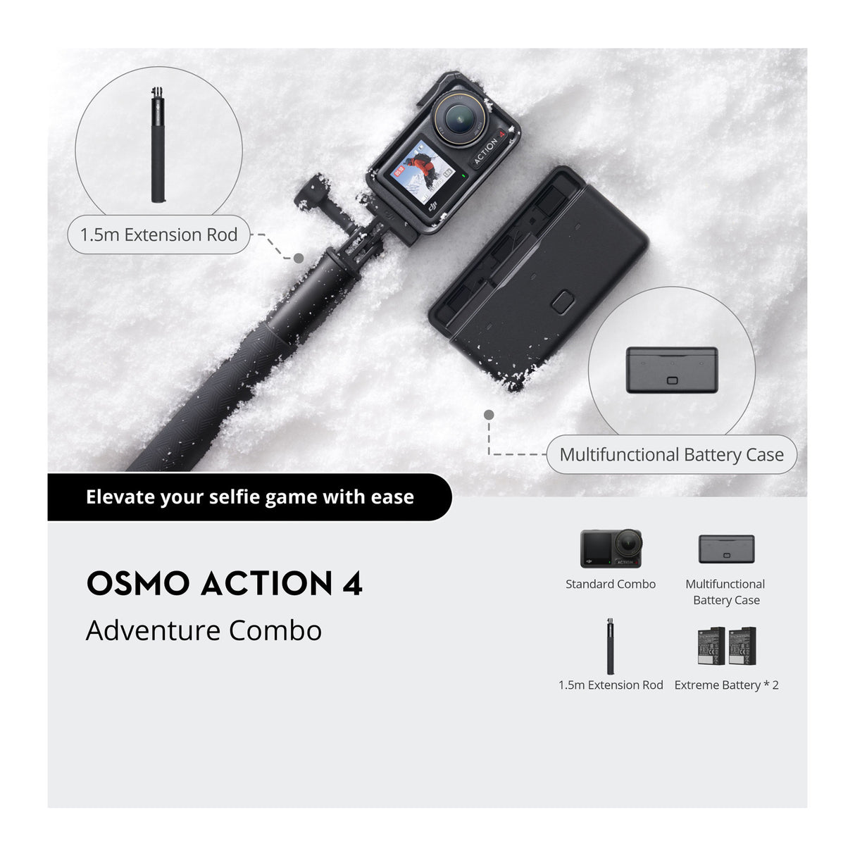 DJI Osmo Action 4 Camera Adventure Combo