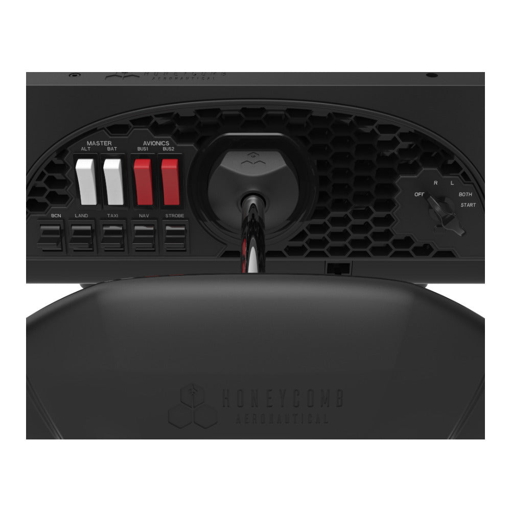 Honeycomb Aeronautical Alpha Flight Controls Yoke & Switch Panel with Logitech G Saitek Pro Flight R