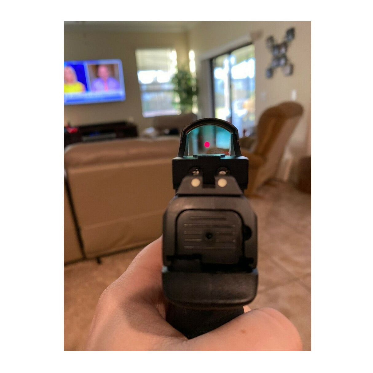 ADE Advanced Optics Delta 6 MOA Waterproof Red Dot Sight for Precision (Black)