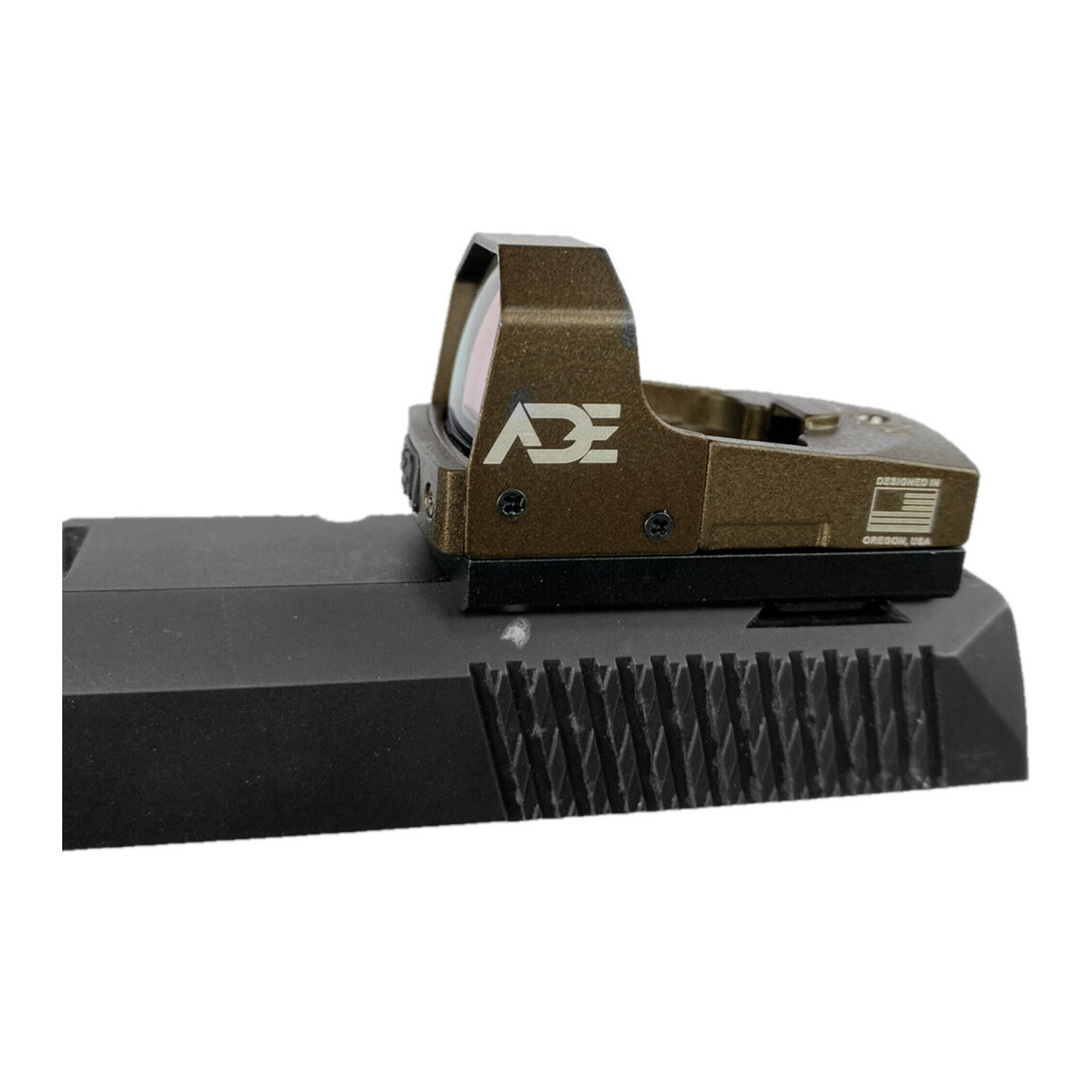 ADE Advanced Optics Huracan RD3-006B1S Green Dot Reflex Sight (FDE/TAN Body)