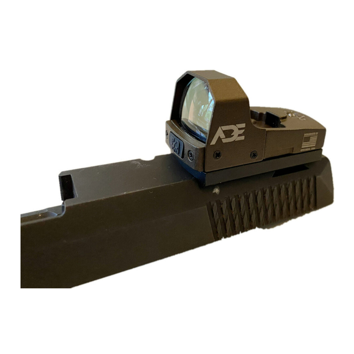 ADE Advanced Optics Huracan RD3-006B1S Green Dot Reflex Sight (FDE/TAN Body)