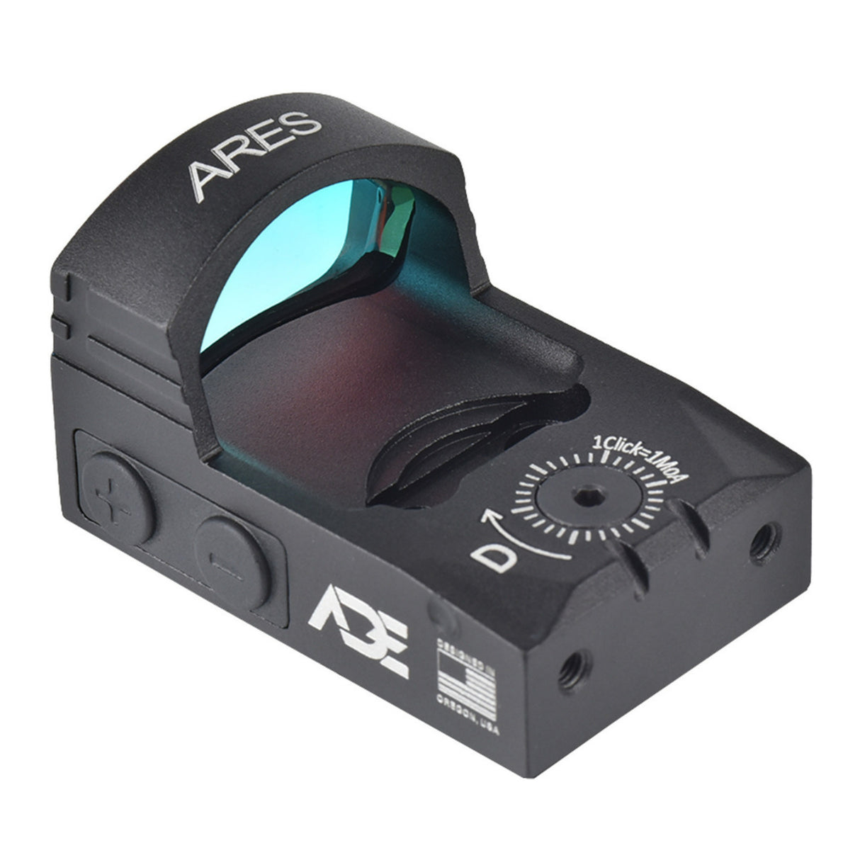 ADE Advanced Optics RD3-028 Ares Pro Motion Awake System and 6 Reticles (Black)