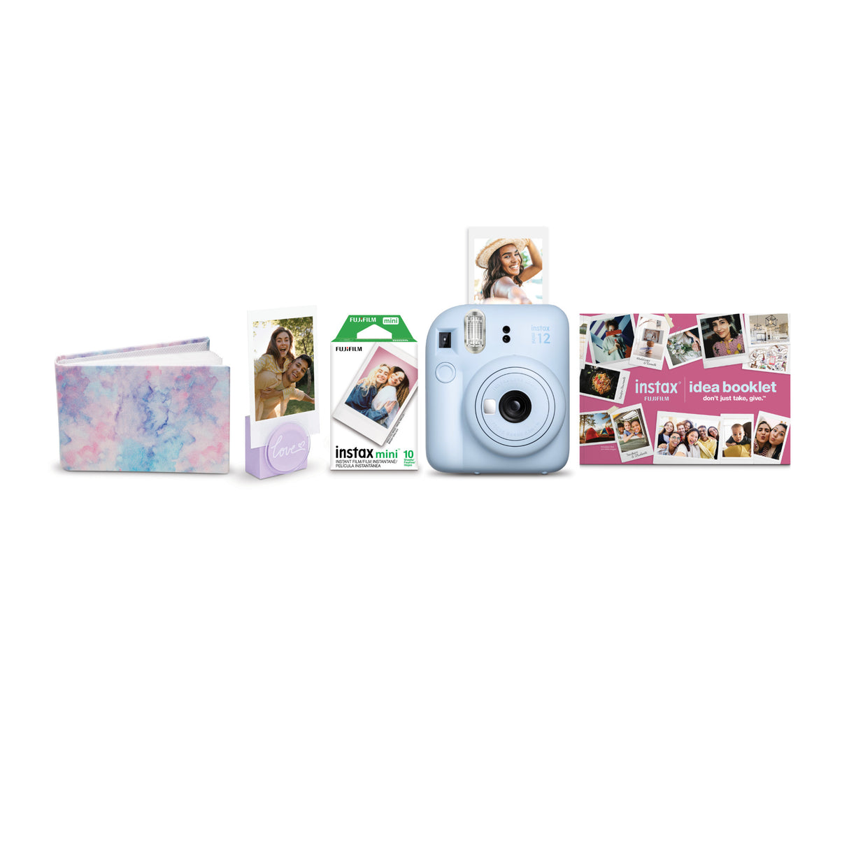 Fujifilm Instax Mini 12 Easy-To-Use Instant Camera with Flash and Close-Up Mode (Pastel Blue)