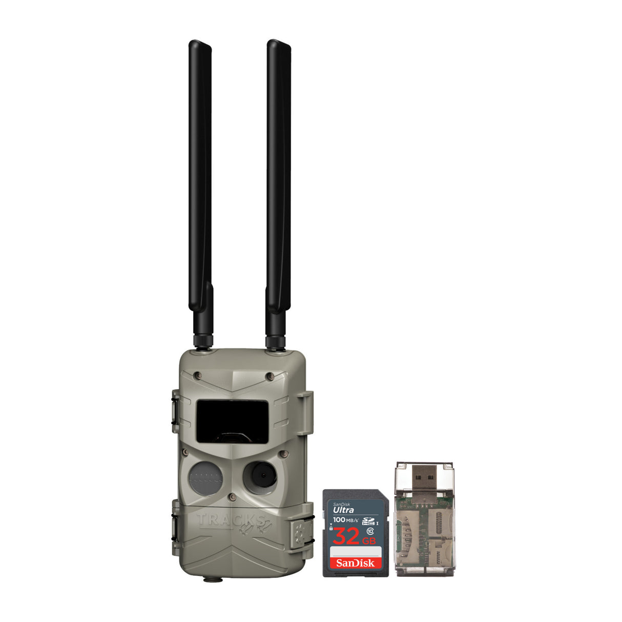 Cuddeback Tracks Low-Glow Cell Camera with 32GB Memory Card and Card Reader