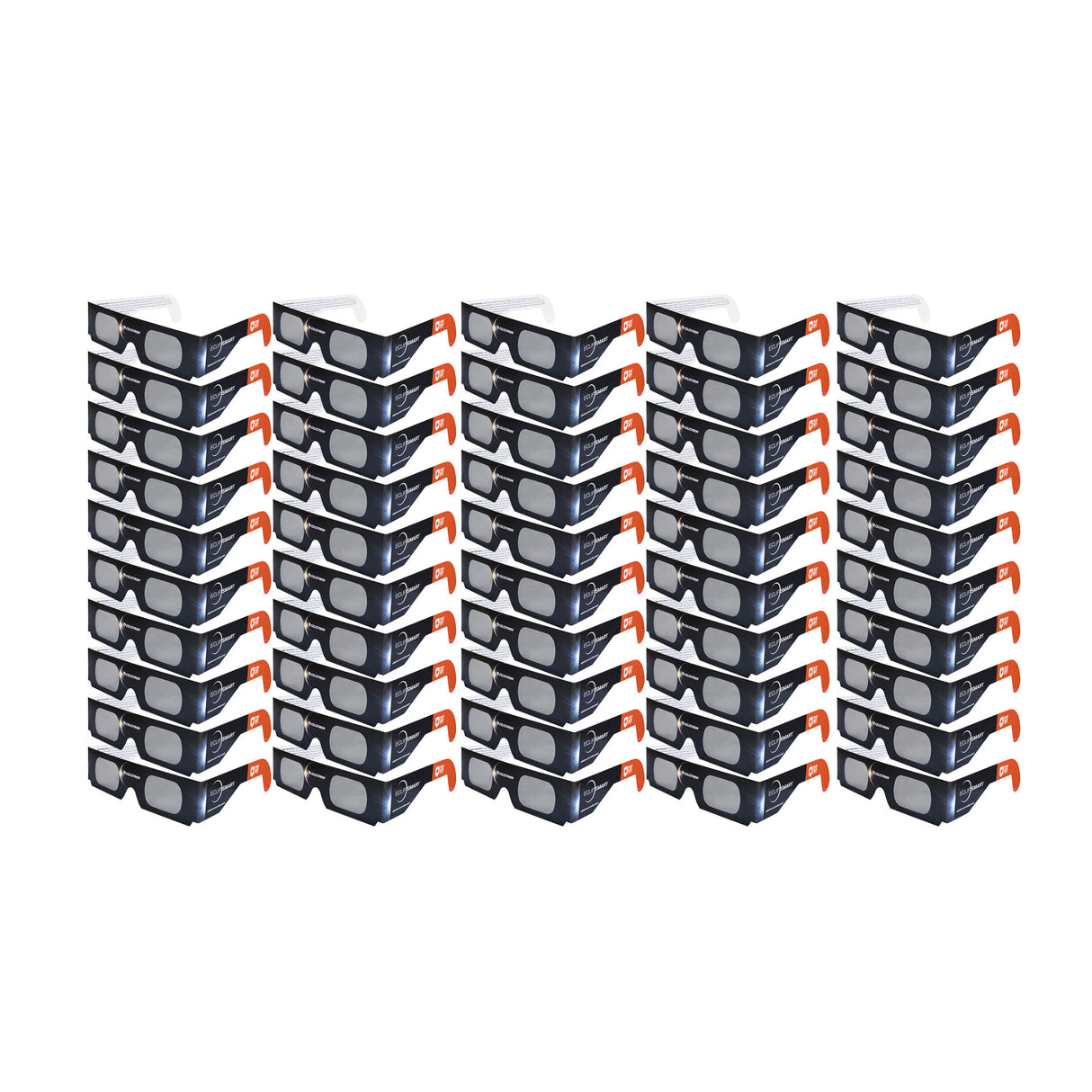Celestron EclipSmart Safe Filter Eclipse Glasses ISO 12312-2:2015 (E) (50-Pack)