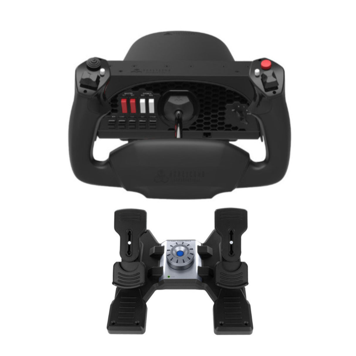 Honeycomb Aeronautical Alpha Flight Controls Yoke & Switch Panel with Logitech G Saitek Pro Flight R