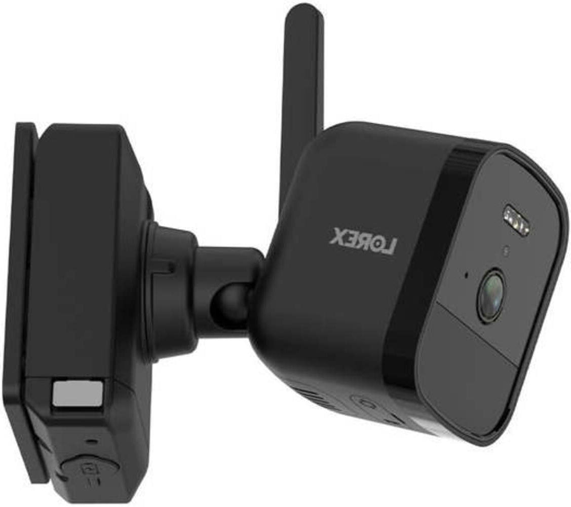 Lorex 4K Spotlight Outdoor Battery Security Camera with Color Night Vision (Add-On, Black)