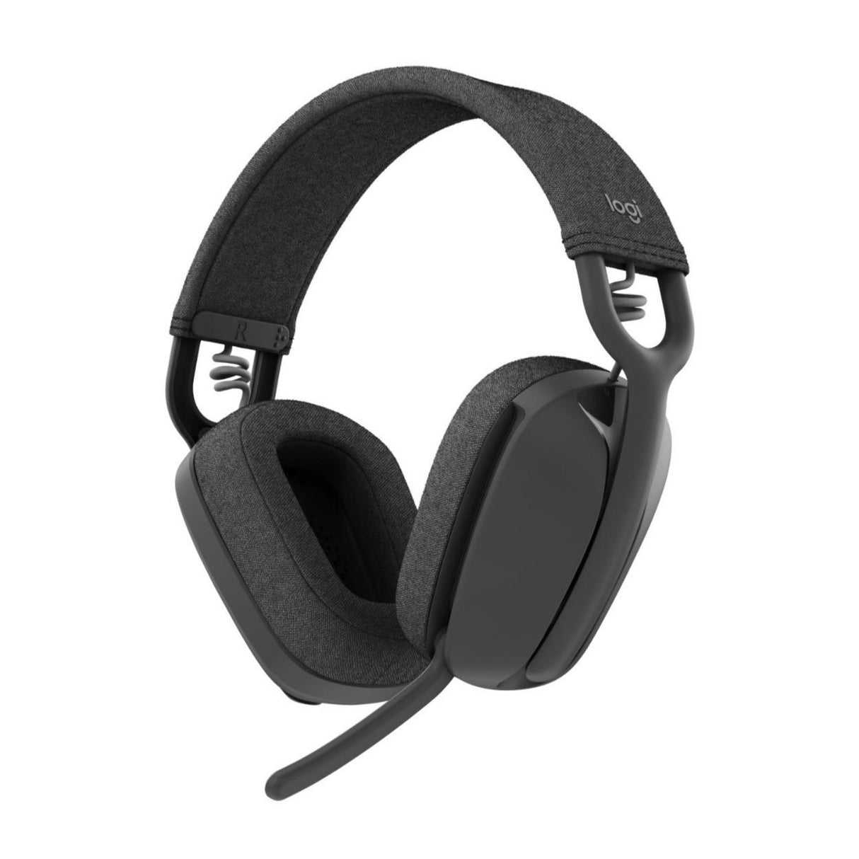 Logitech Zone Vibe 100 Lightweight, Wireless, Noise Canceling Over-Ear Headphones (Graphite) Bundle
