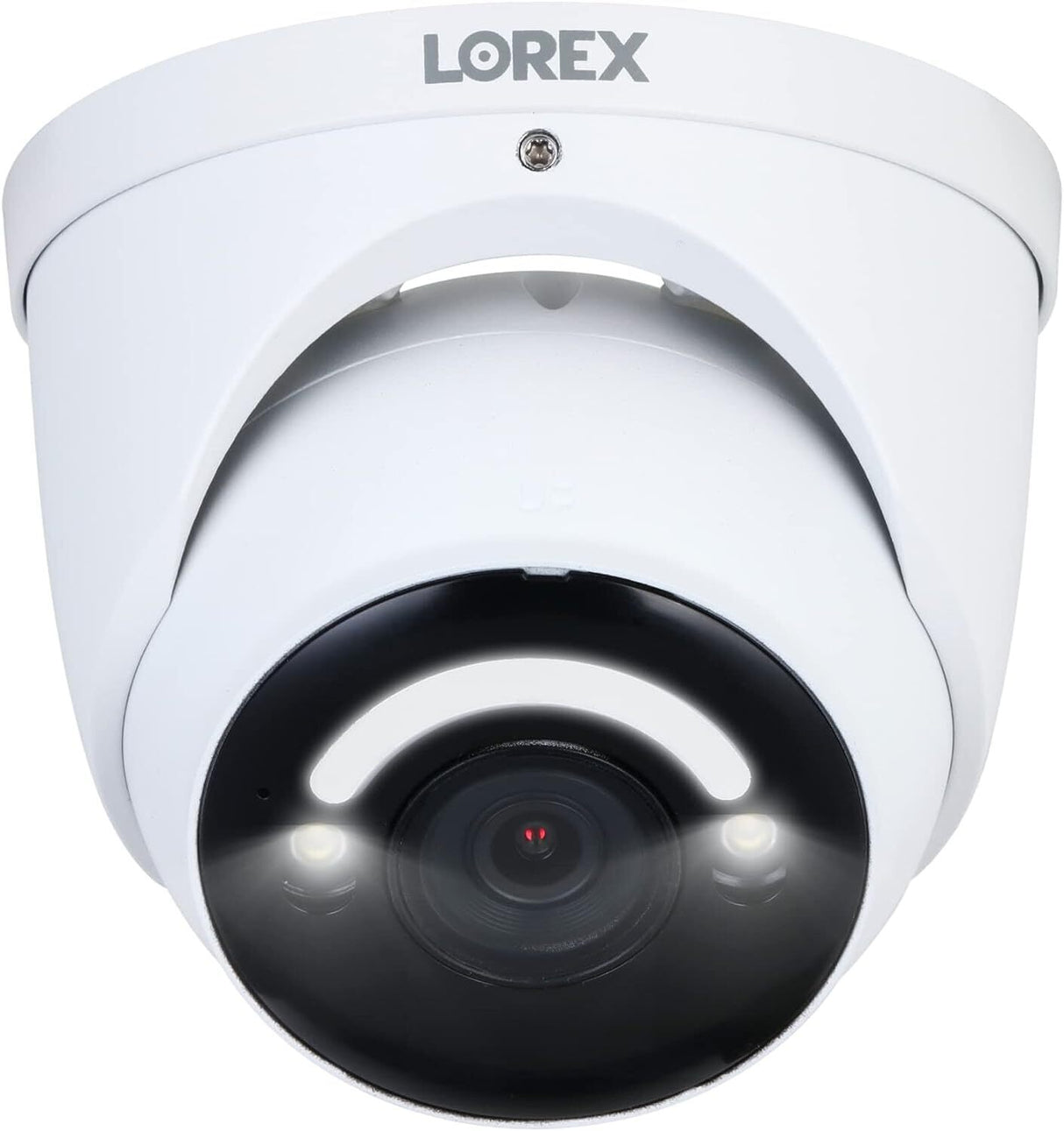 Lorex 4K Smart Security Lighting Deterrence Dome AI PoE IP Wired Camera with CNV (White)