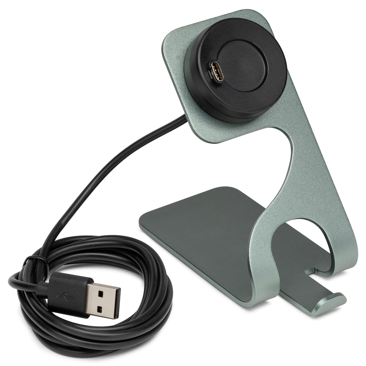 Garmin Venu 3S Smartwatch (Soft Gold/Dust Rose) with Charging Stand and Port Plugs