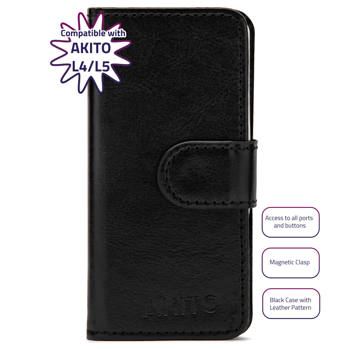 AKITO TPU Case for AKITO L4/L5 Kosher MP3 Players (Black)