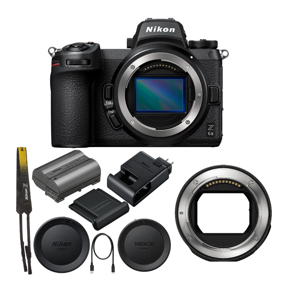 Nikon Z6II Mirrorless Digital Camera with Nikon FTZ II Mount Adapter Bundle
