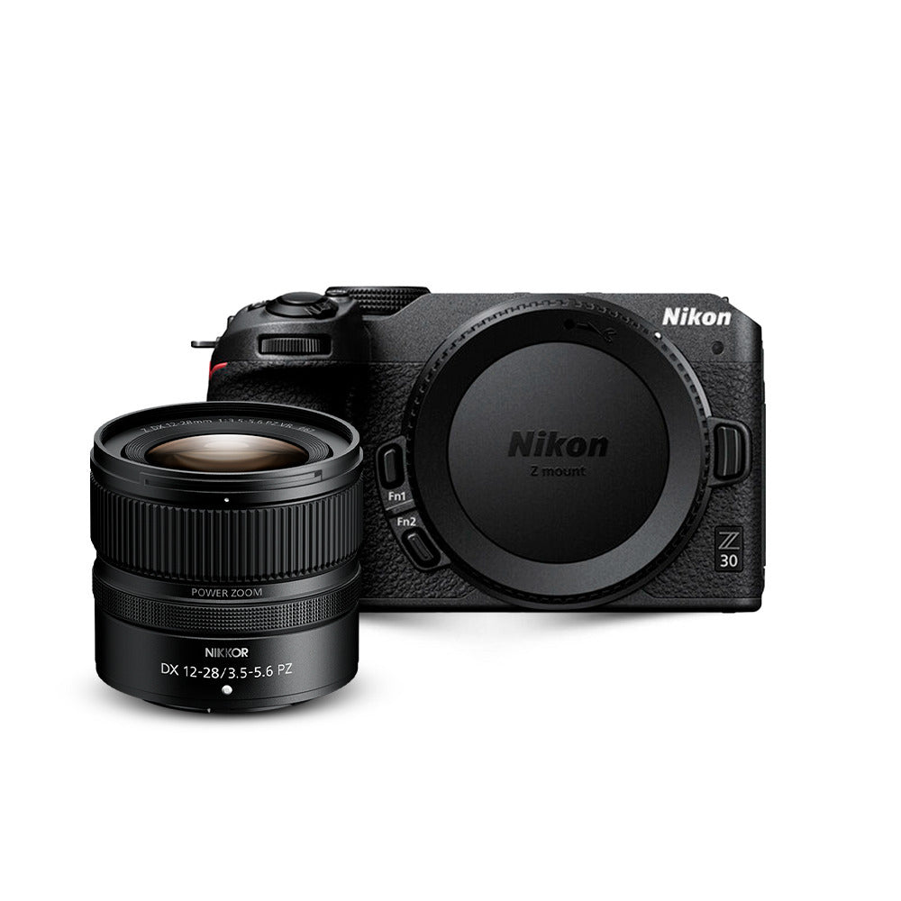 Nikon Z 30 Mirrorless Body Camera and NIKKOR Z DX 12 to 28mm f/3.5 to 5.6 PZ VR Lens