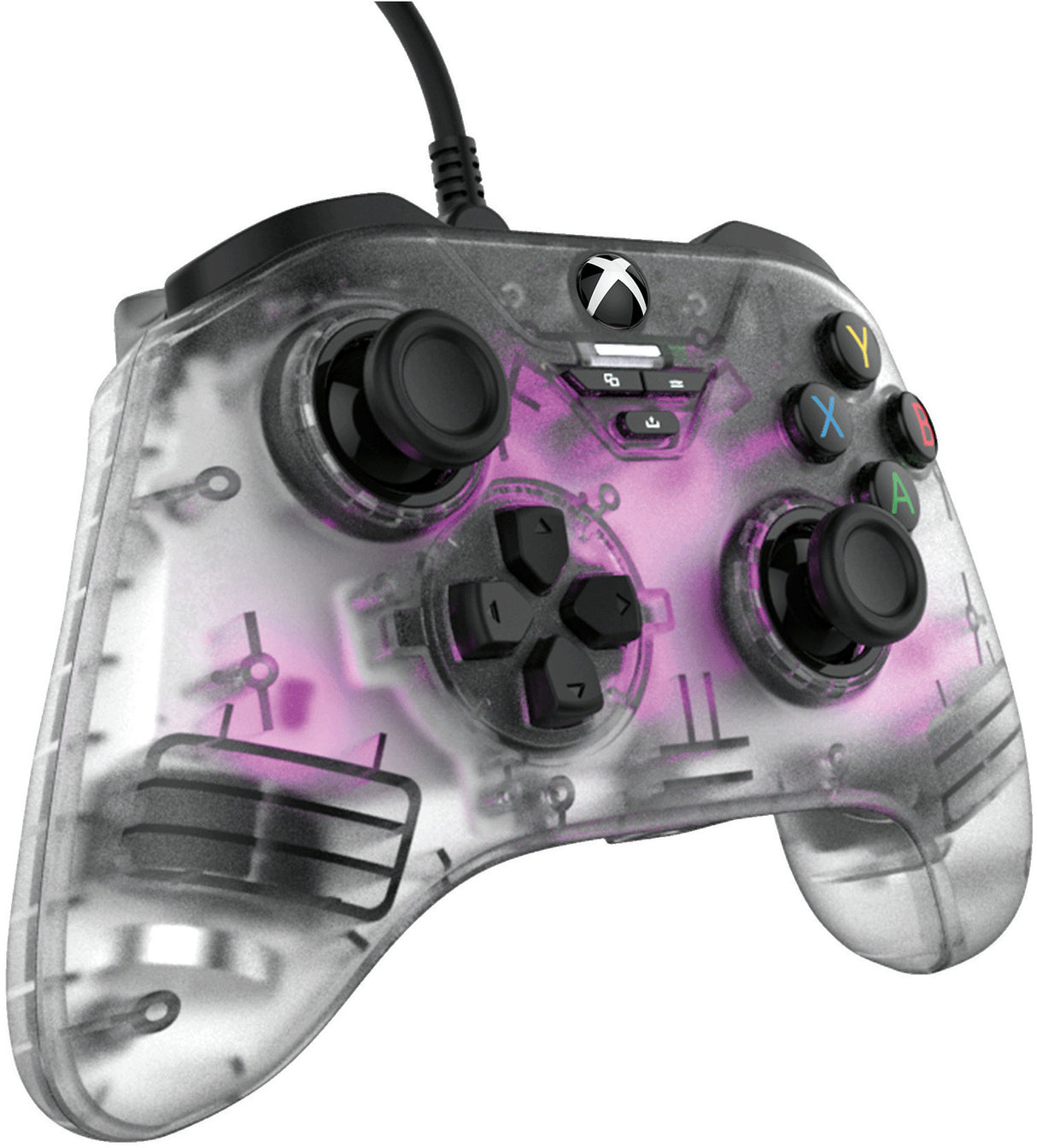 Snakebyte GamePad Officially Licensed RGB X Controller for Xbox Series X and PC (Clear)