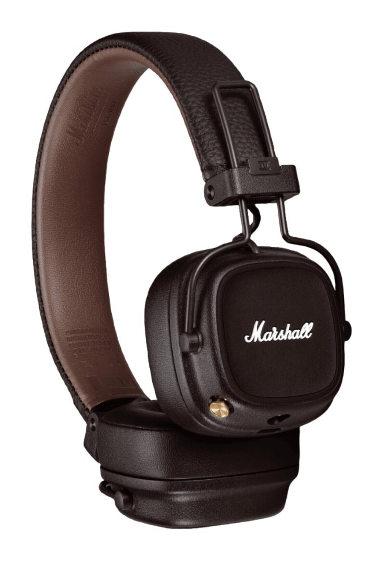 Marshall Major IV On-Ear Bluetooth Headphones with Wireless Charging and Dynamic Drivers (Brown)