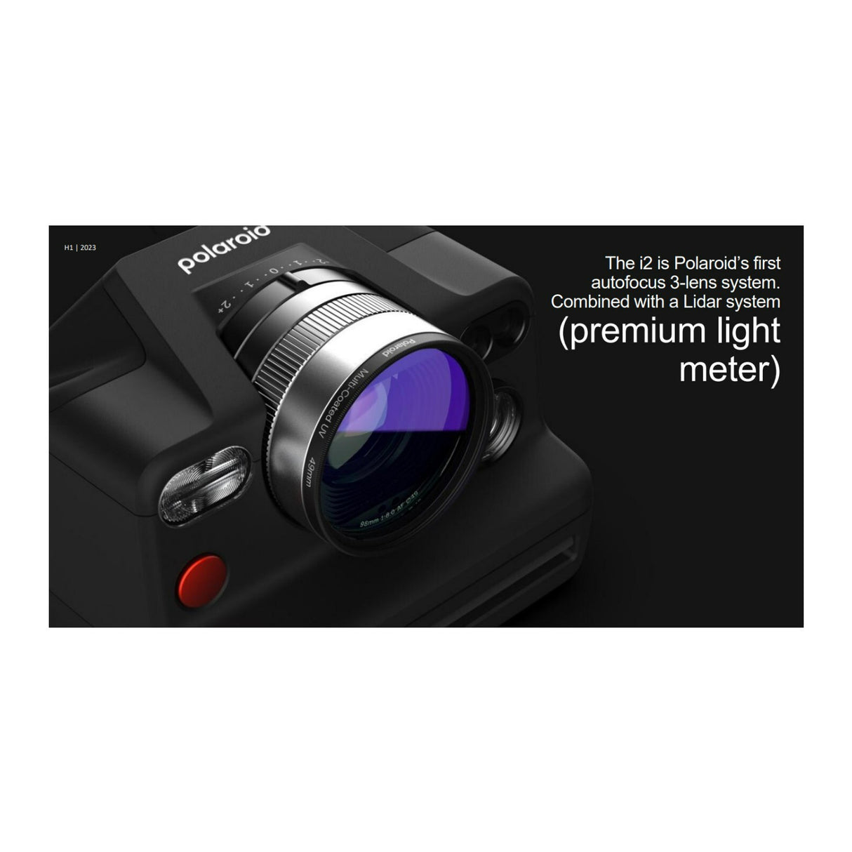 Polaroid I-2 Instant Analog Camera with Autofocus 3-Lens System with B&W and Instant Films