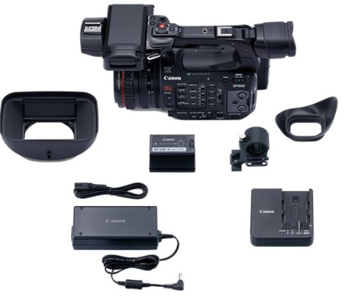 Canon XF605 Professional Camcorder with 4K UHD HDR Image Quality and Slow and Fast Motion Recording