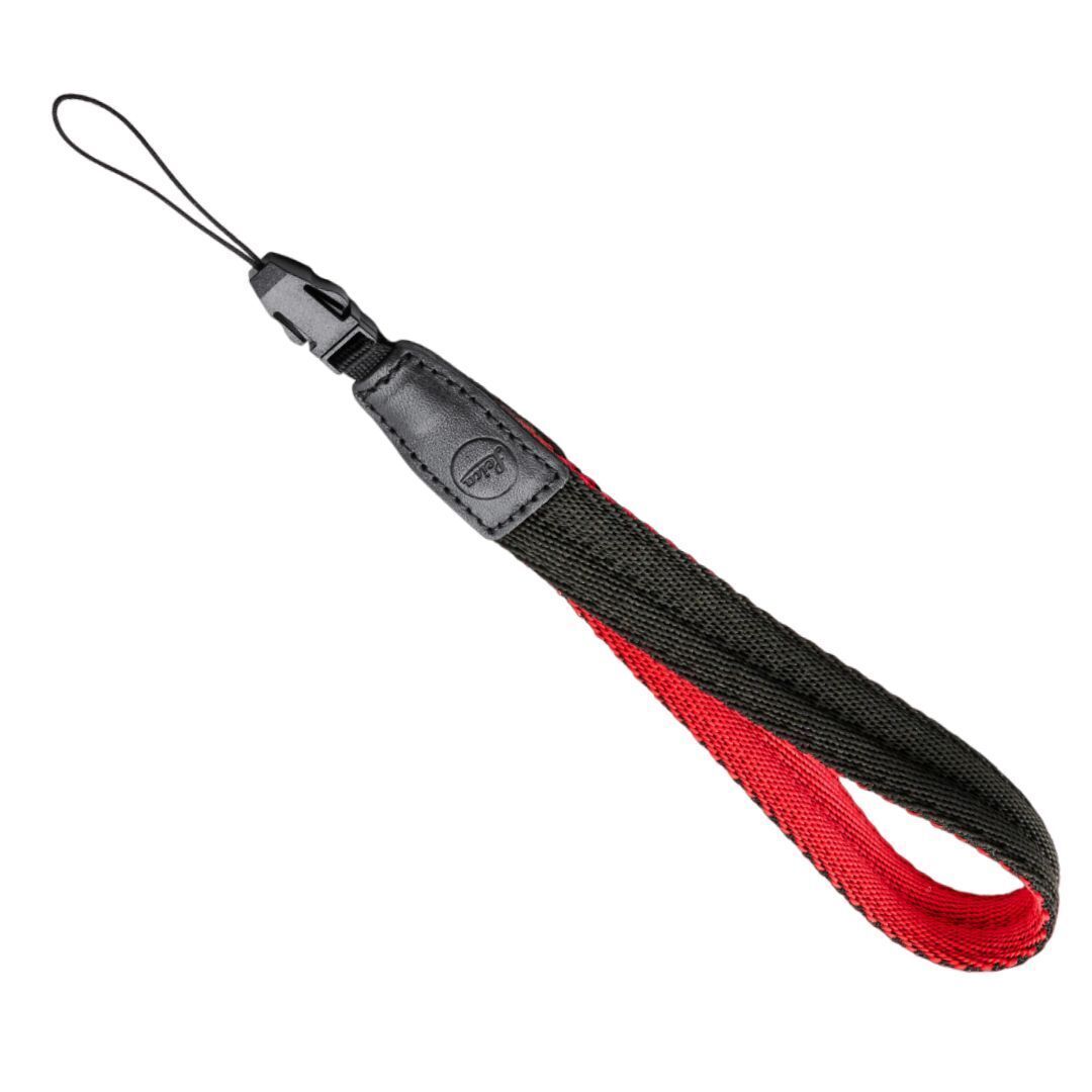 Leica Wrist Strap for Sofort Camera, Travel-Friendly Accessory (Black-Red)