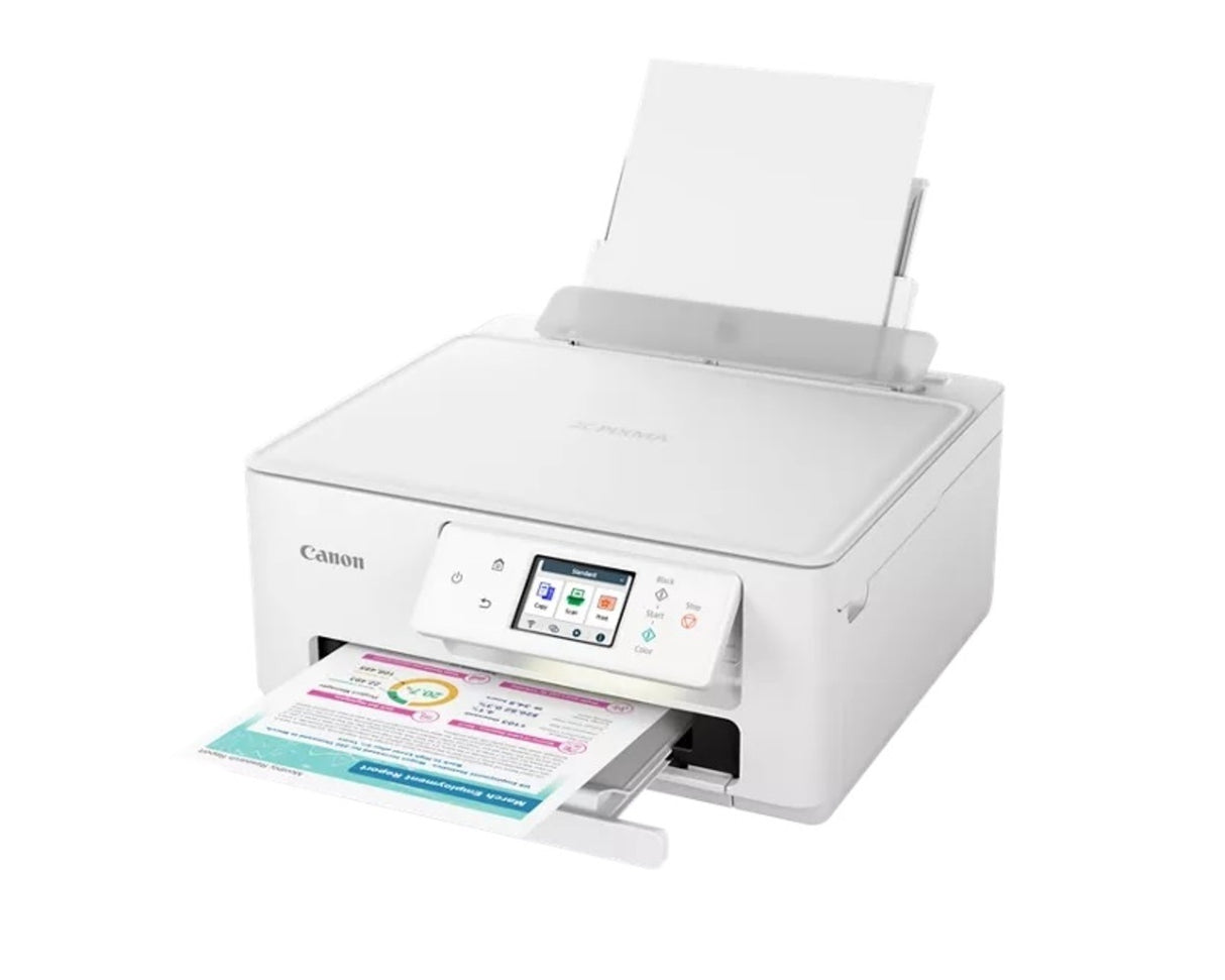 Canon Pixma TS7720 Wireless Home All-In-One Printer with Duplex Printing (White)