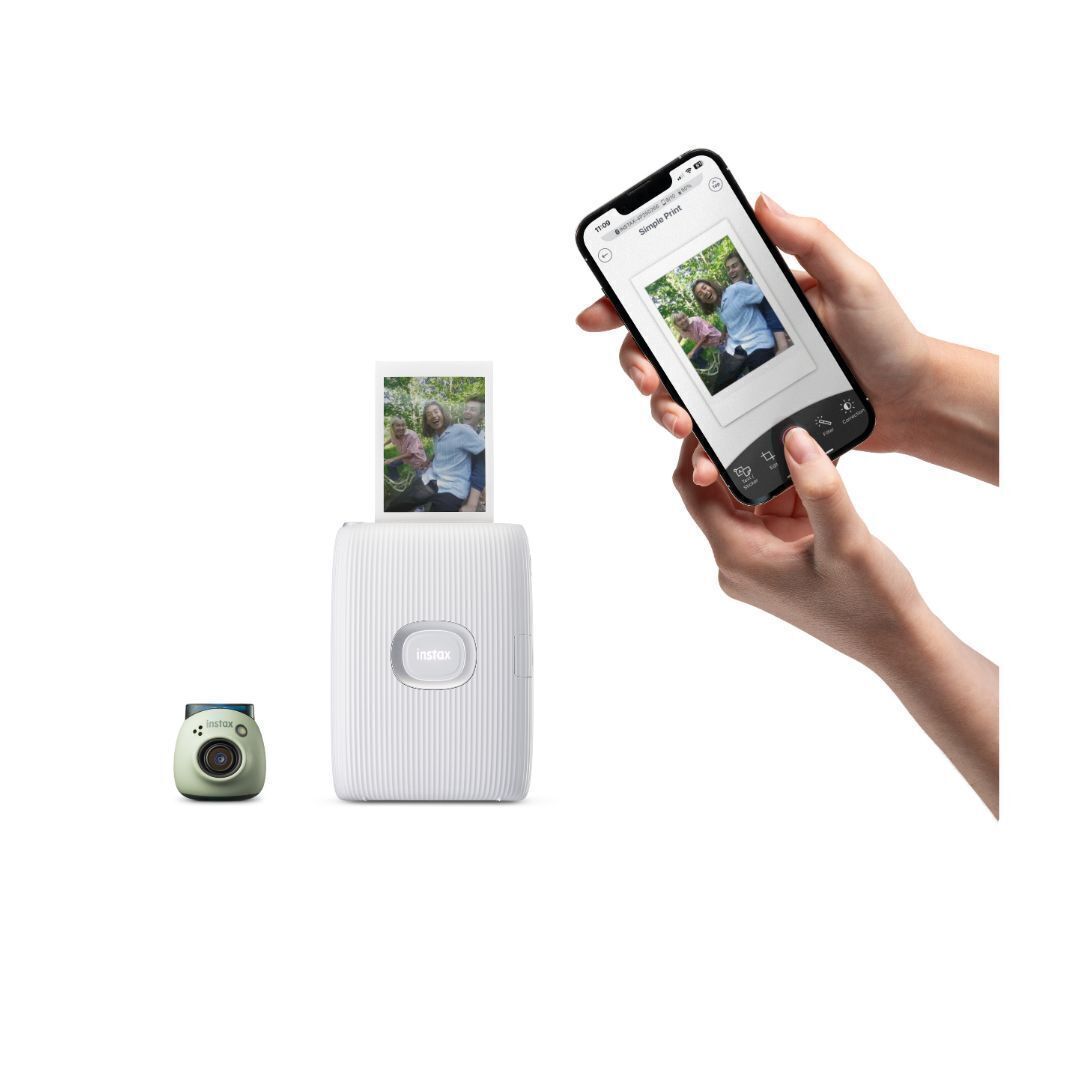 Fujifilm Instax Green Pal Link 2 Camera and Printer Bundle with Soft Lavender Film and Film Kit