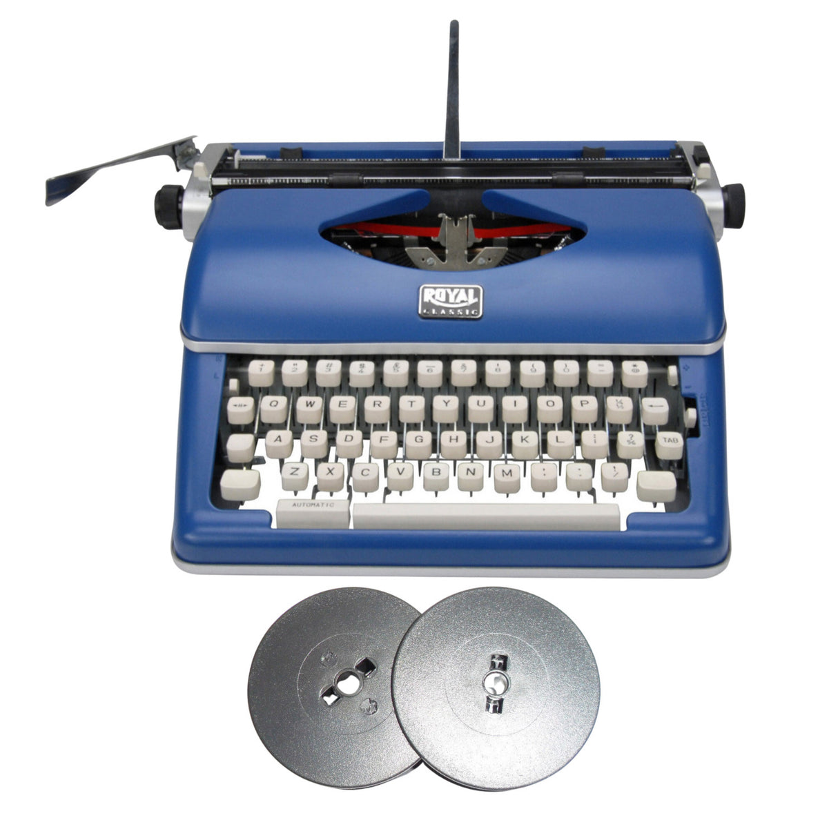 Royal Consumer Retro Manual Typewriter - Vintage Classic Blue Design Bundle