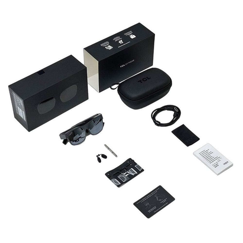 TCL Nxtwear S+ AR Glasses with Blazing-Fast 120Hz Gaming Experience and Capsule Nose Pads