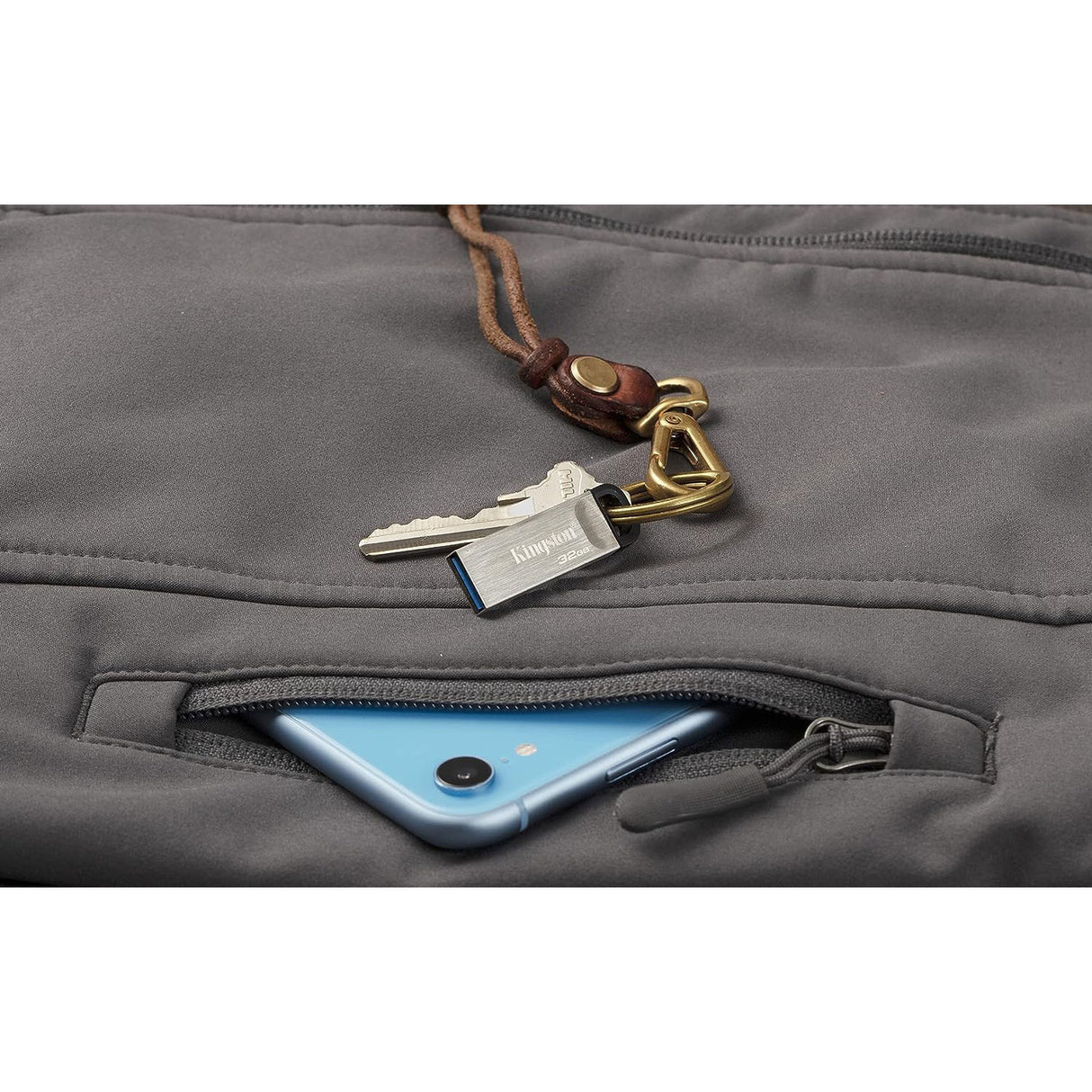 Kingston 64GB DataTraveler Kyson USB 3.2 Gen 1 200MB/s Read Metal Flash Drive (5-pack)