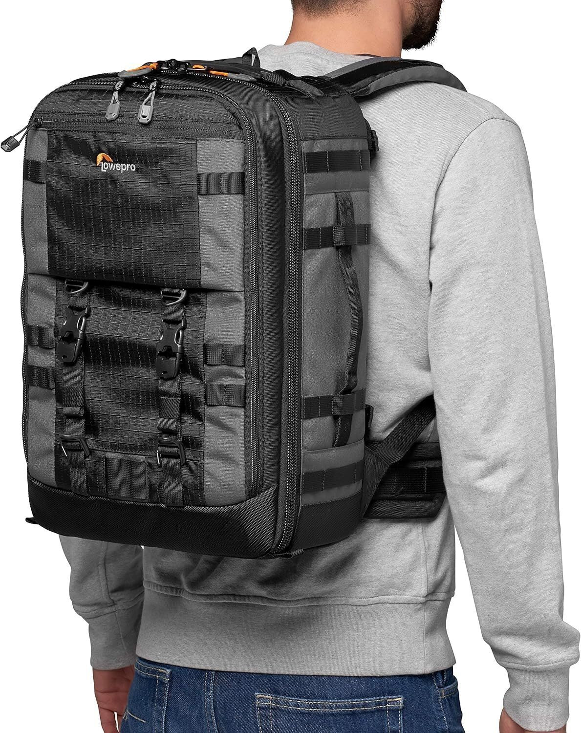 Lowepro Pro Trekker BP 350 AW II Professional Camera Backpack for Safe Outdoor Photography (Gray)