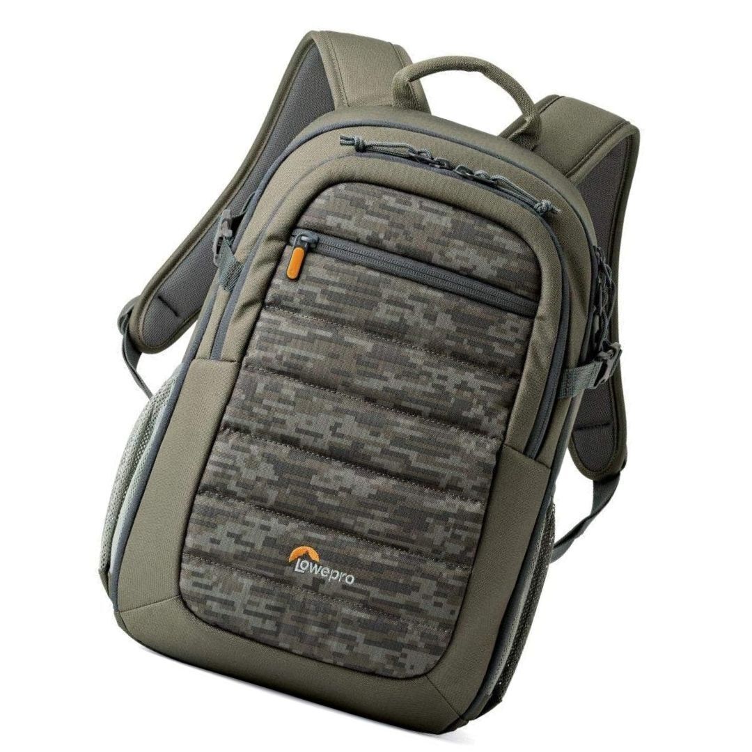 Lowepro Tahoe BP 150 Backpack with Mica-Pixel Camo and Extra Compartments for Gear Storage (Green)