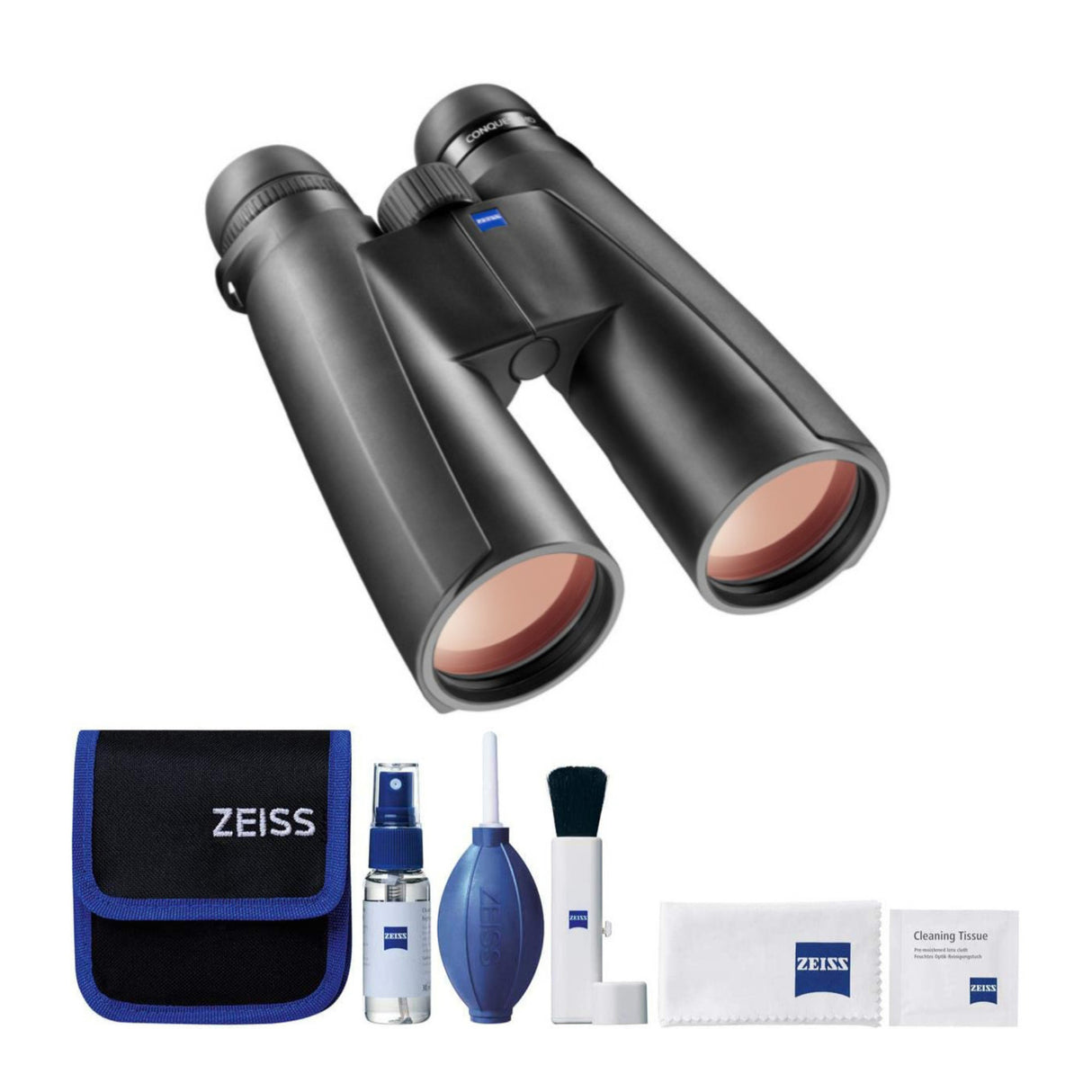 Zeiss 8x56 Conquest HD Binoculars (Black) with Lens Cleaning Kit