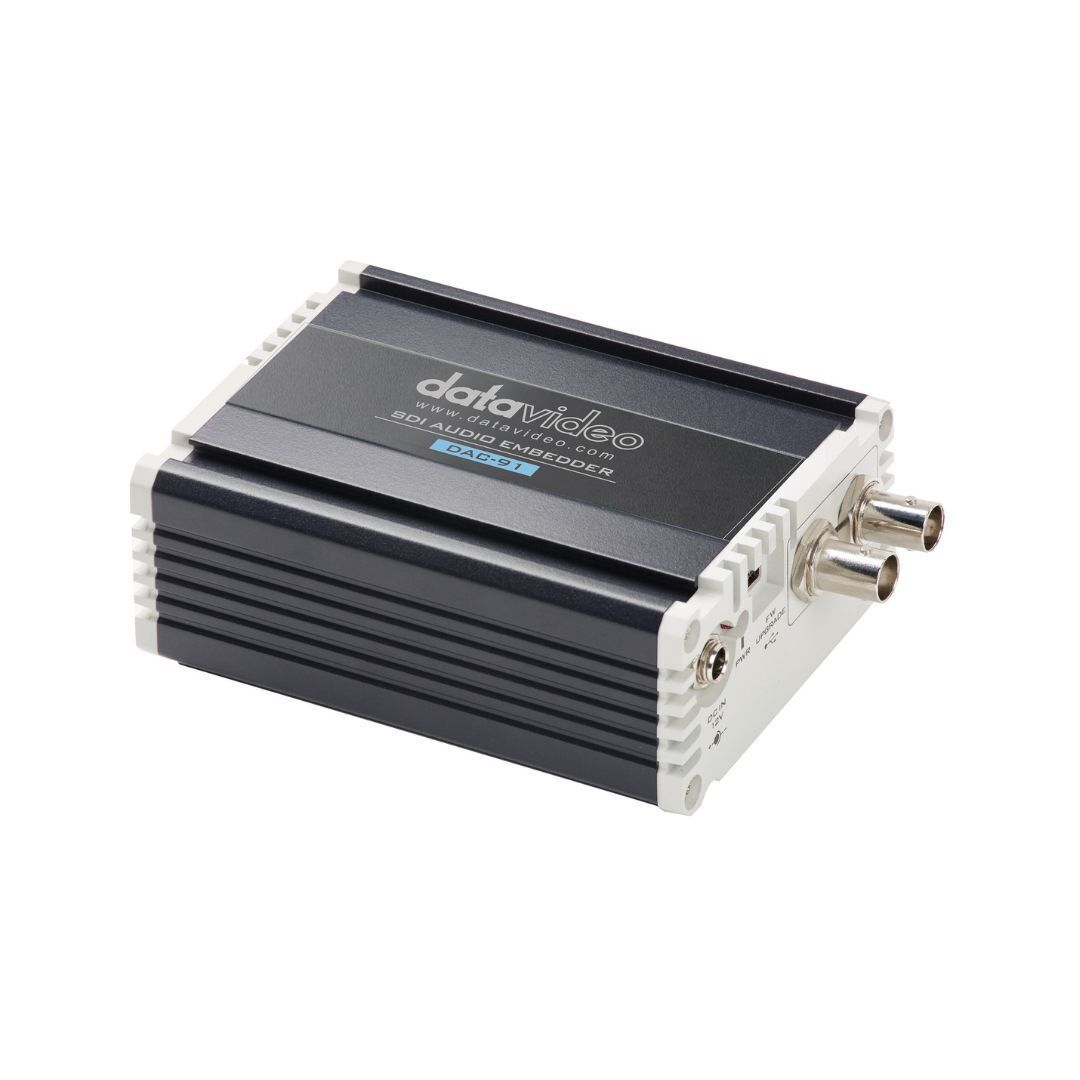 Datavideo DAC-91 2-Channel SDI Analog Audio Embedder with Audio Level Indicator Display